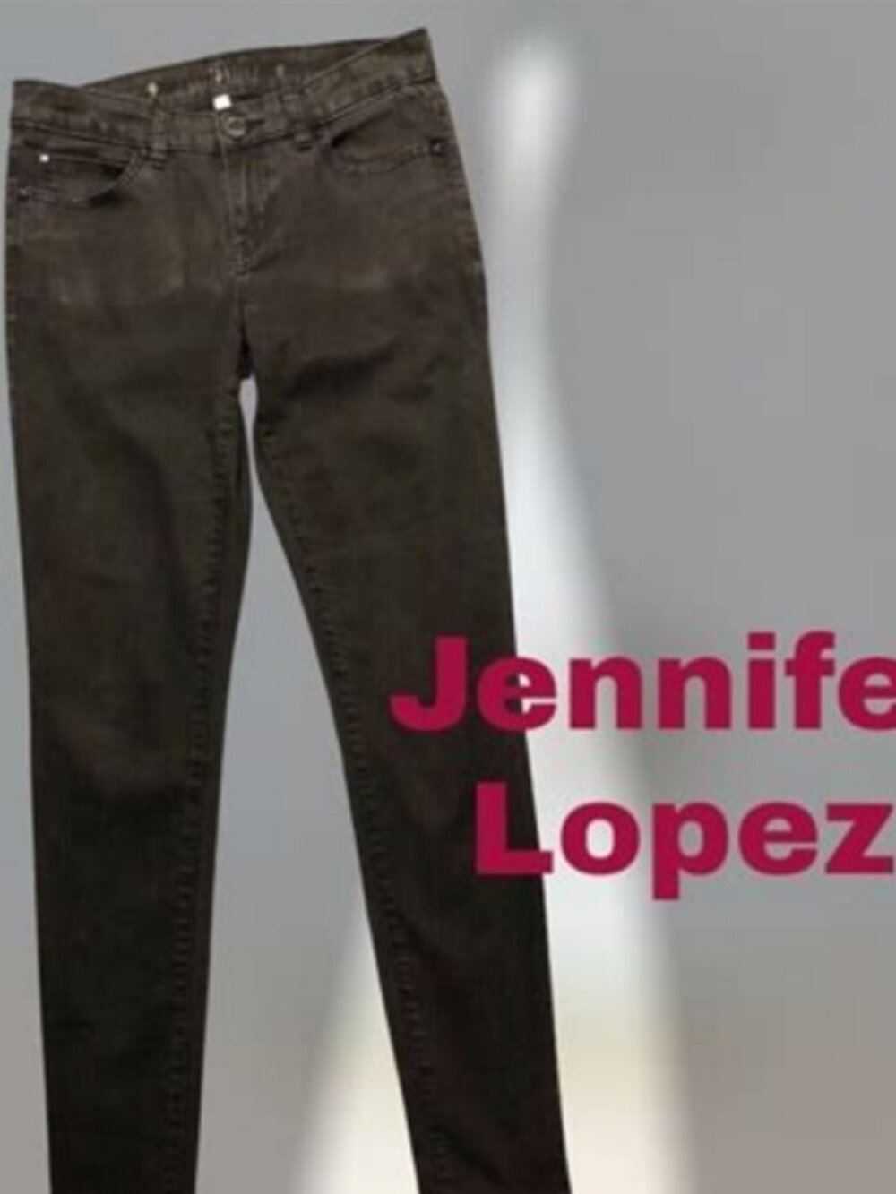 Jennifer Lopez Skinny Jeans Dark Black Sz.12